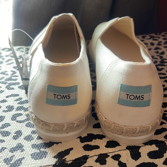 Tom’s Womens Alpargata Platform Rope White Canvas Slip On Shoes Size 10 NWT - Picture 3 of 6